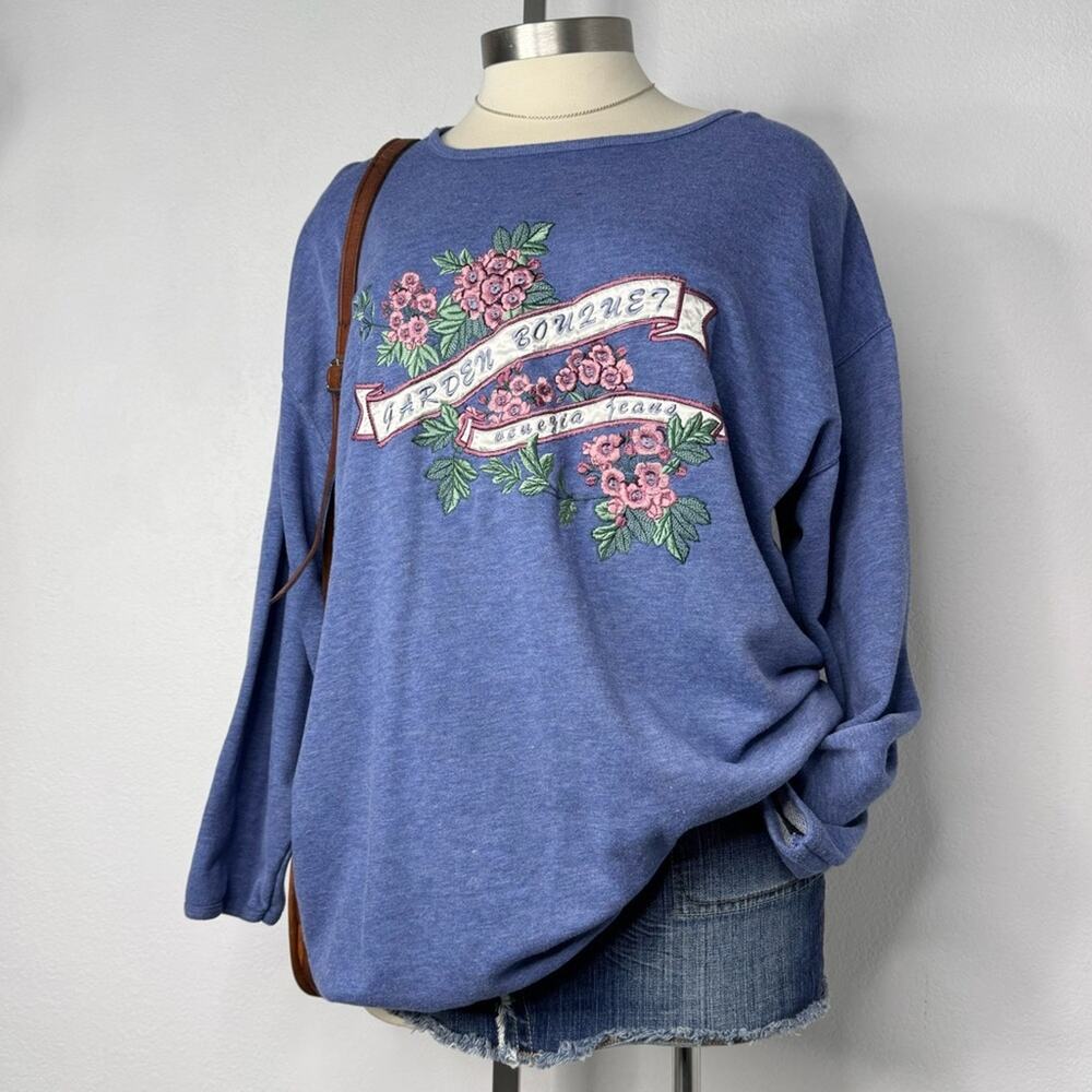 Vintage Venezia Jeans Garden Bouquet Sweatshirt 18/20 Grandmacore